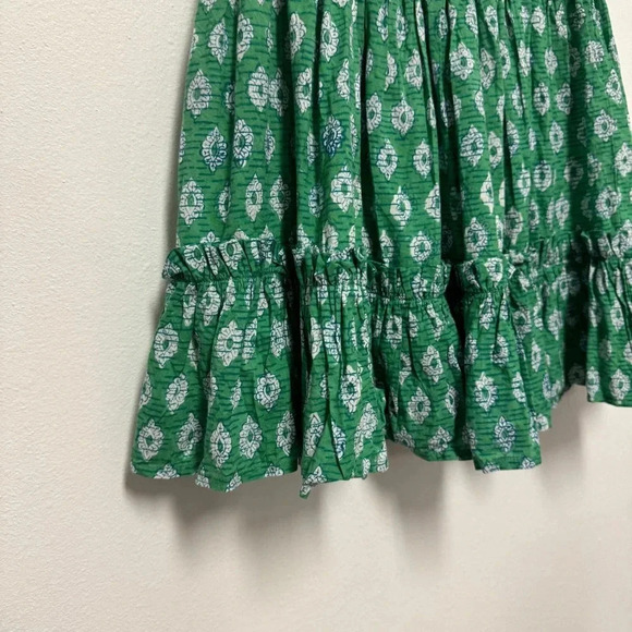 EUC $215 Anna Cate Morgan Mini Dress - Block Print Mini Ruffle Tiered Preppy - Picture 6 of 8